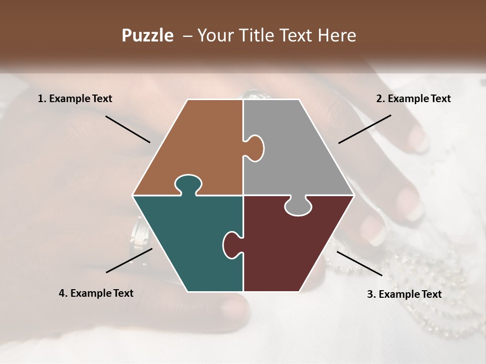 Bridal Rings White PowerPoint Template