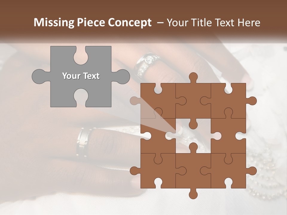 Bridal Rings White PowerPoint Template