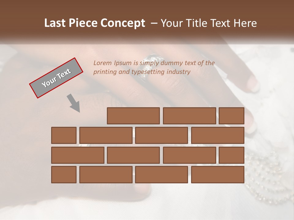 Bridal Rings White PowerPoint Template