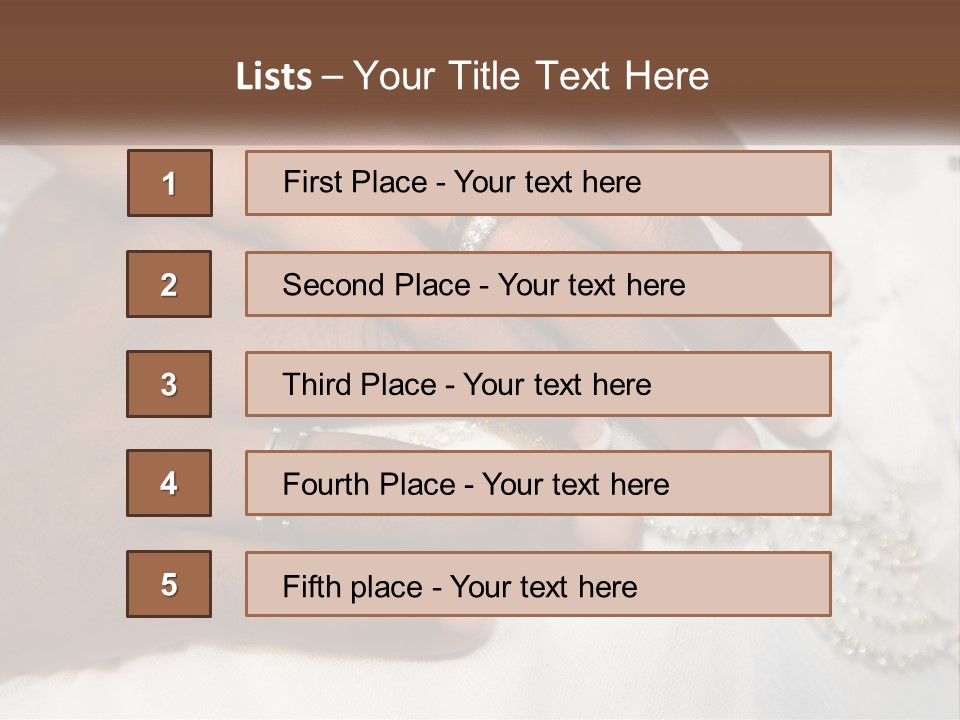 Bridal Rings White PowerPoint Template