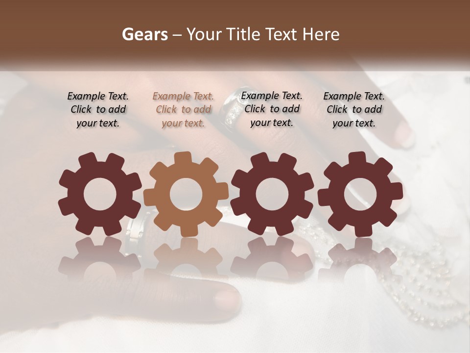 Bridal Rings White PowerPoint Template