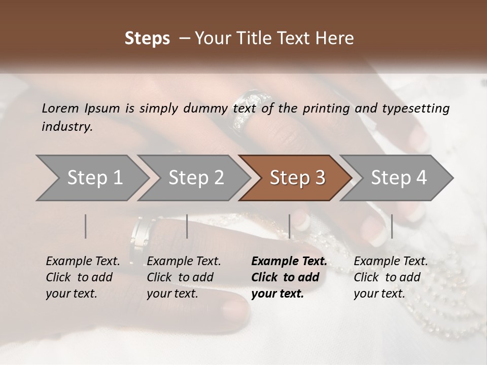 Bridal Rings White PowerPoint Template