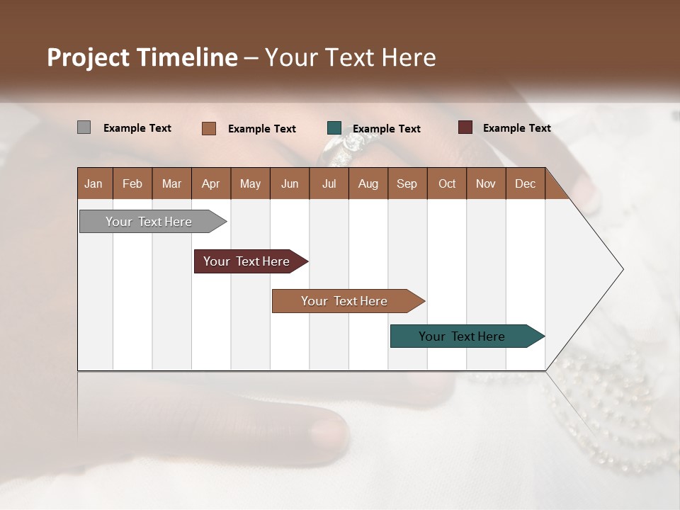 Bridal Rings White PowerPoint Template