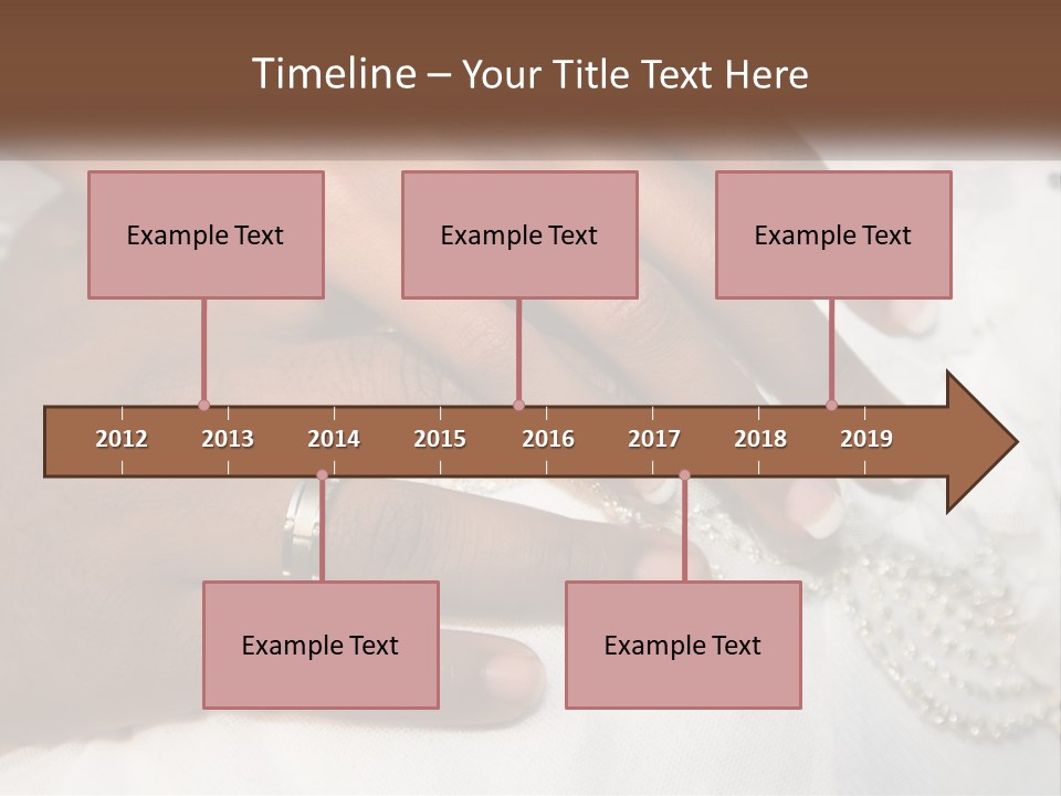 Bridal Rings White PowerPoint Template