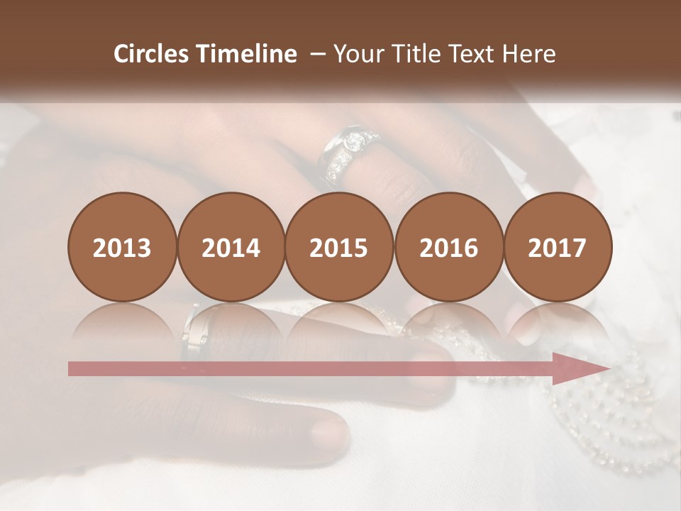 Bridal Rings White PowerPoint Template