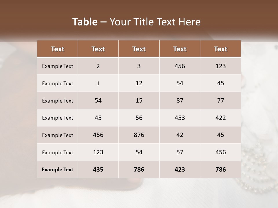 Bridal Rings White PowerPoint Template