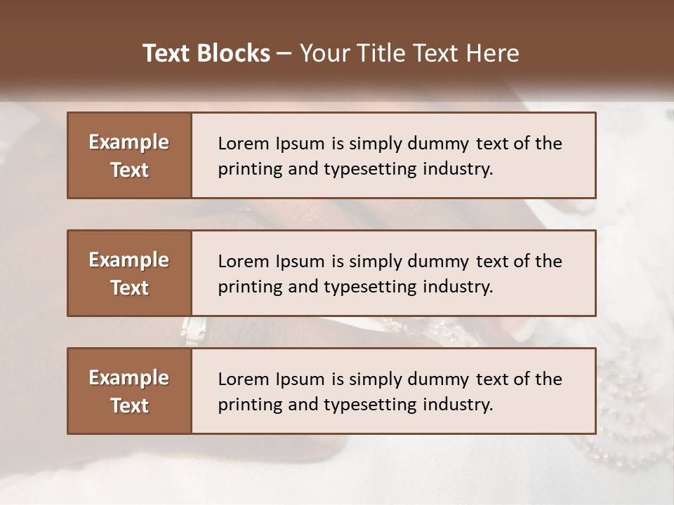 Bridal Rings White PowerPoint Template