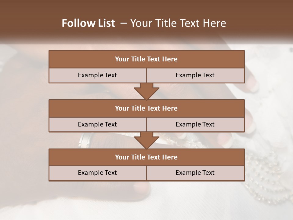 Bridal Rings White PowerPoint Template