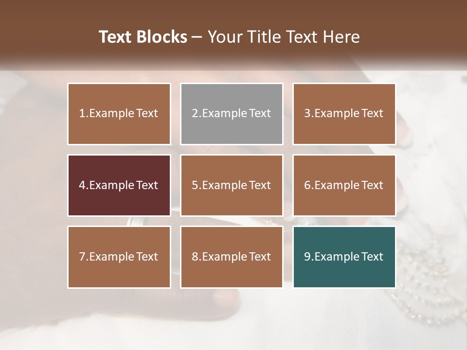 Bridal Rings White PowerPoint Template