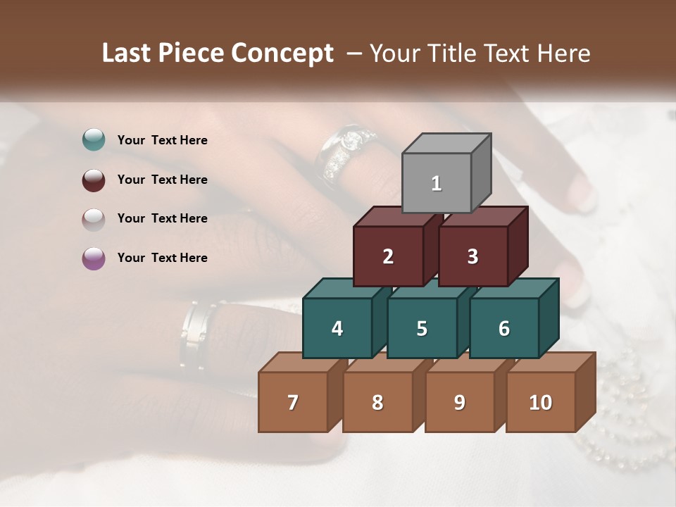 Bridal Rings White PowerPoint Template