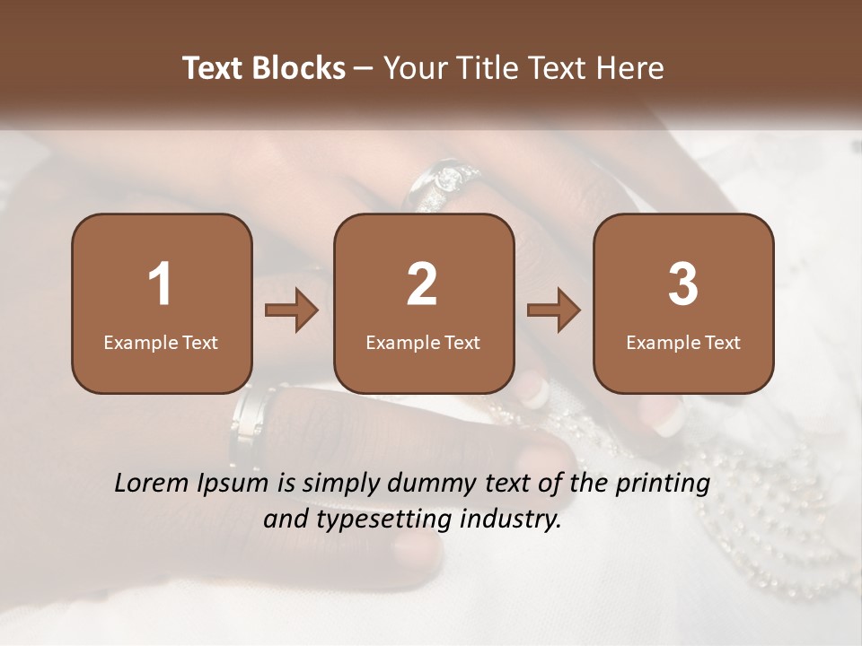 Bridal Rings White PowerPoint Template