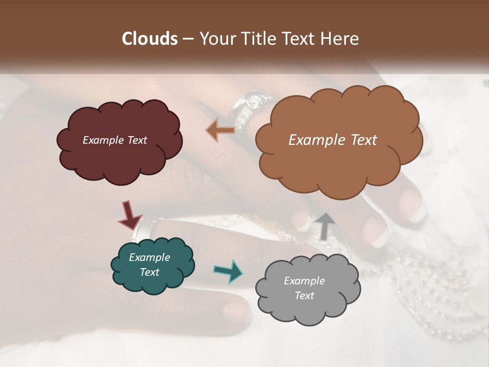 Bridal Rings White PowerPoint Template