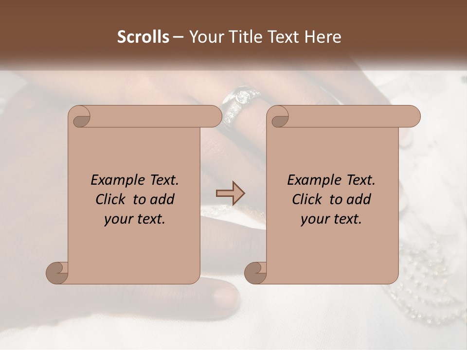 Bridal Rings White PowerPoint Template