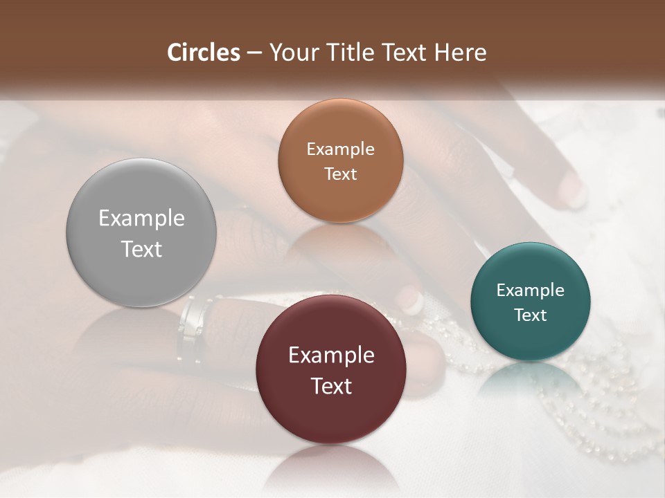 Bridal Rings White PowerPoint Template