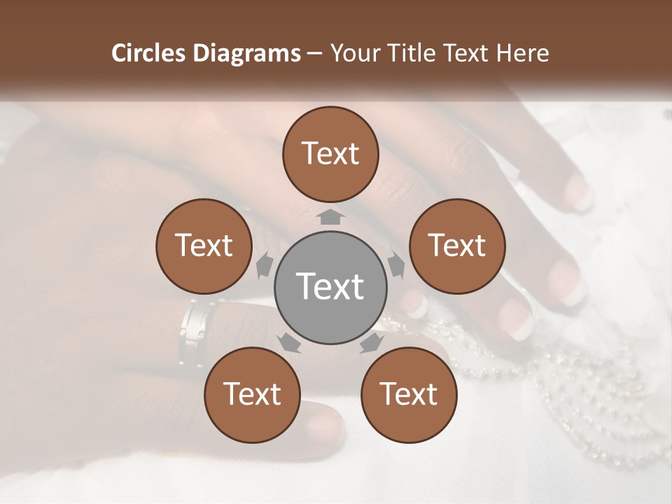 Bridal Rings White PowerPoint Template