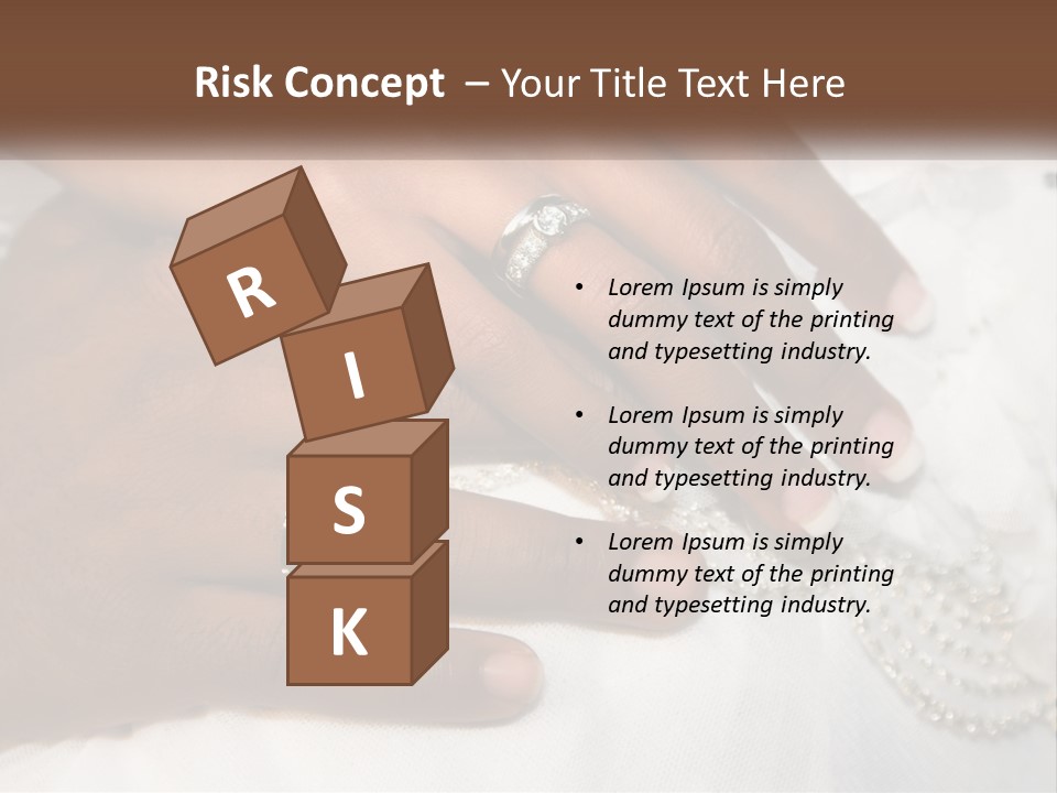 Bridal Rings White PowerPoint Template