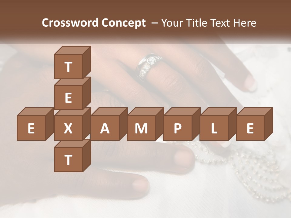 Bridal Rings White PowerPoint Template