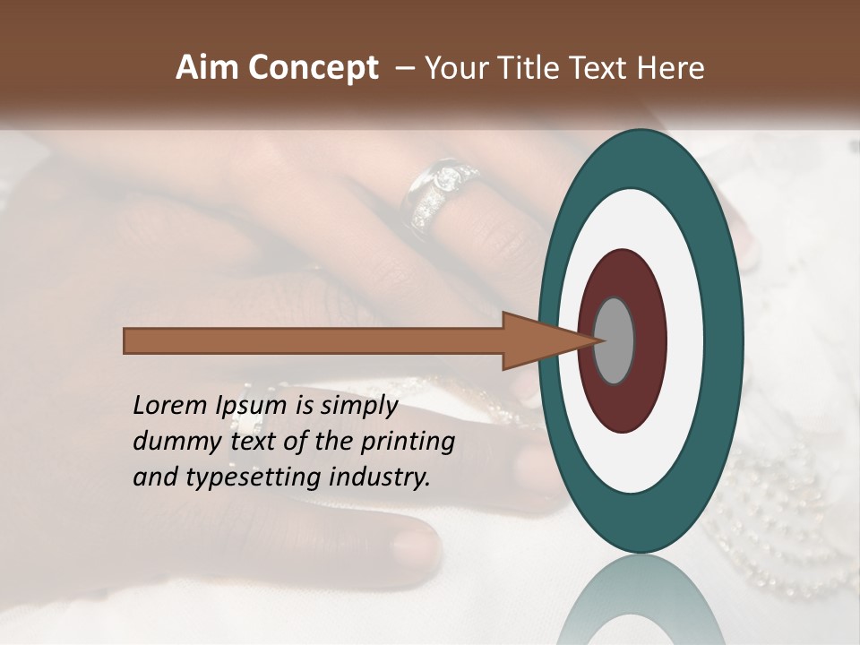 Bridal Rings White PowerPoint Template