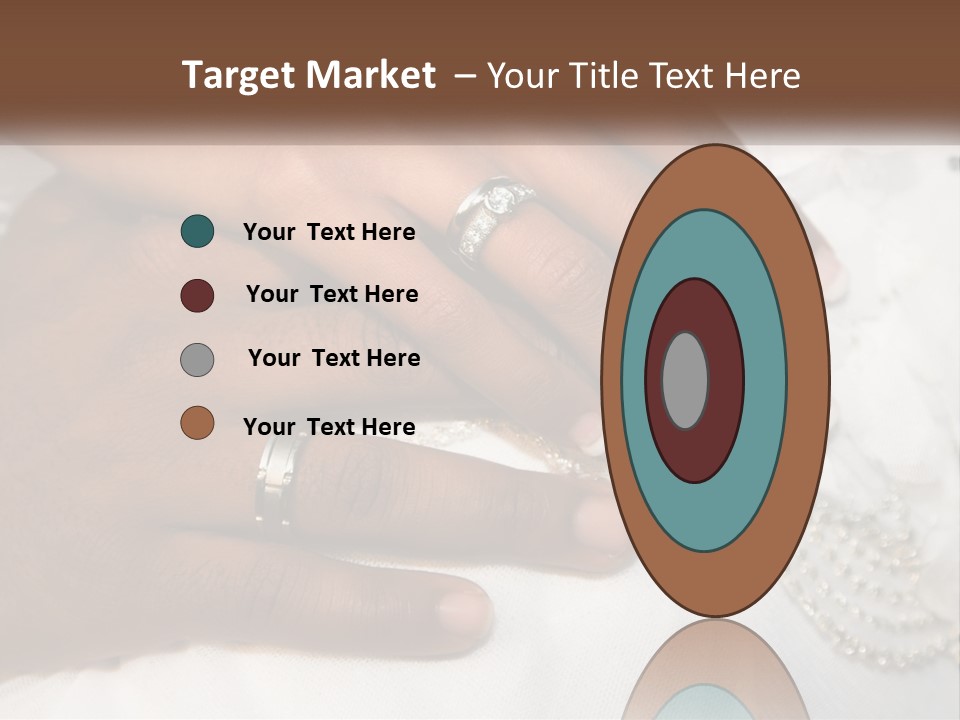 Bridal Rings White PowerPoint Template