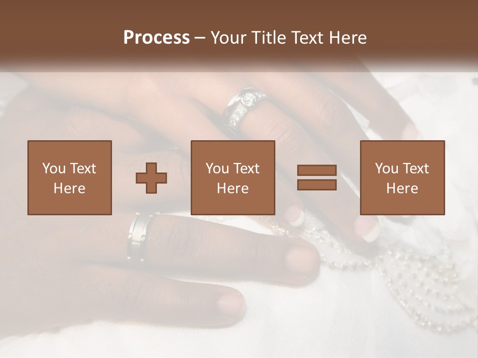 Bridal Rings White PowerPoint Template