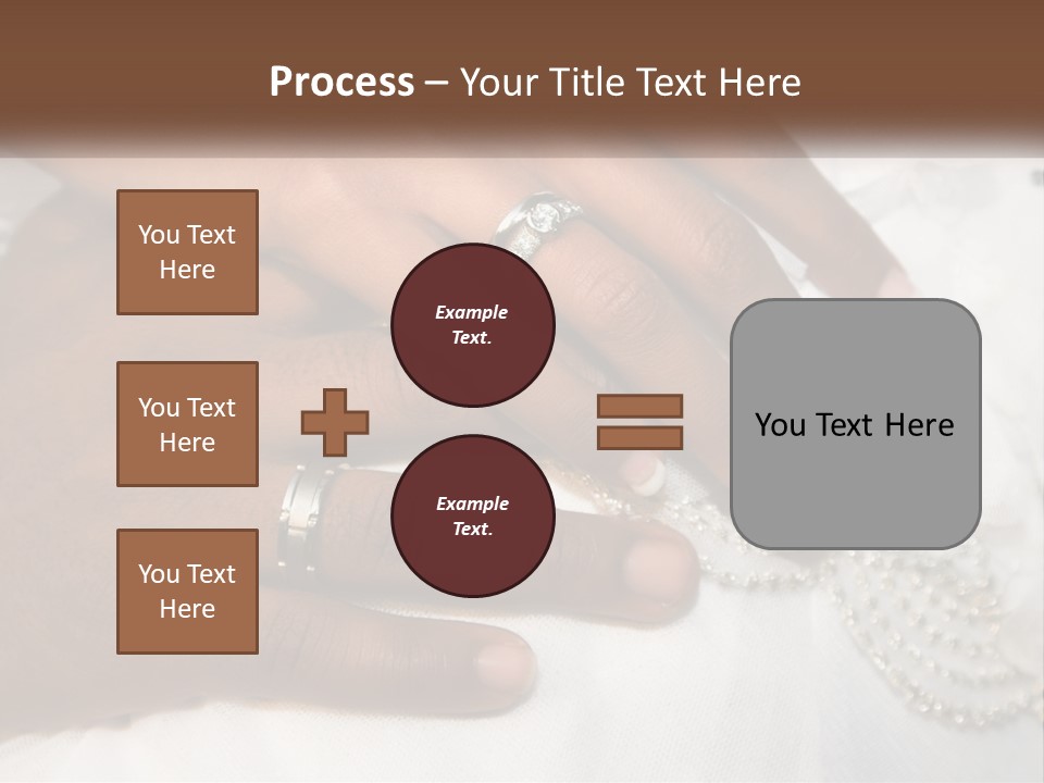 Bridal Rings White PowerPoint Template