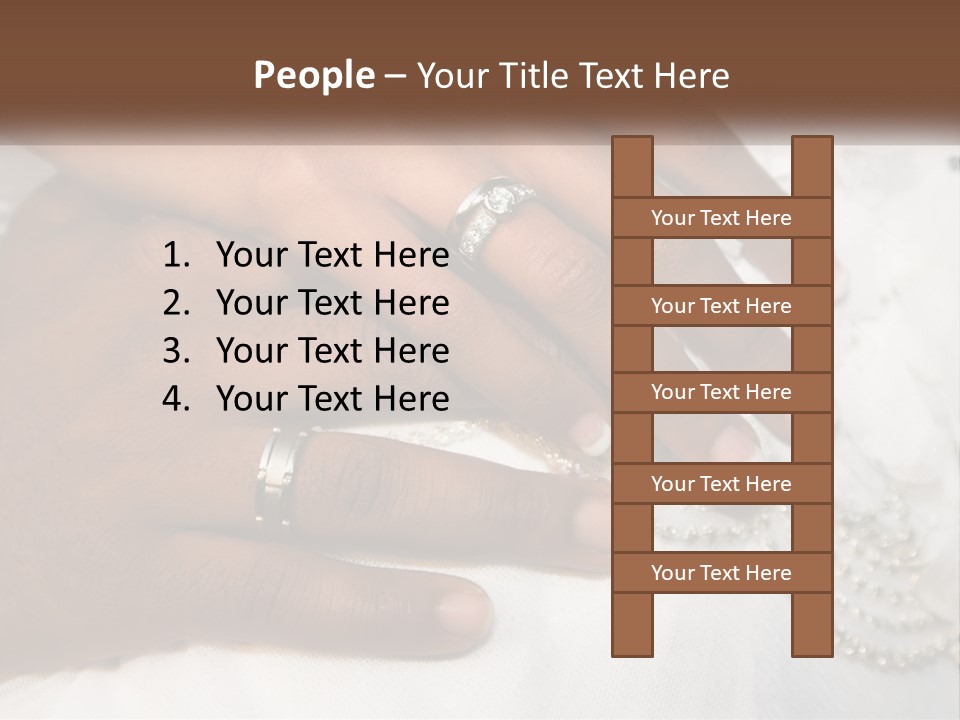 Bridal Rings White PowerPoint Template