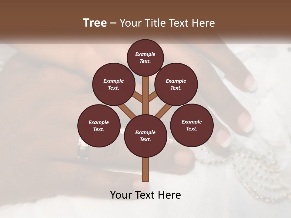 Bridal Rings White PowerPoint Template