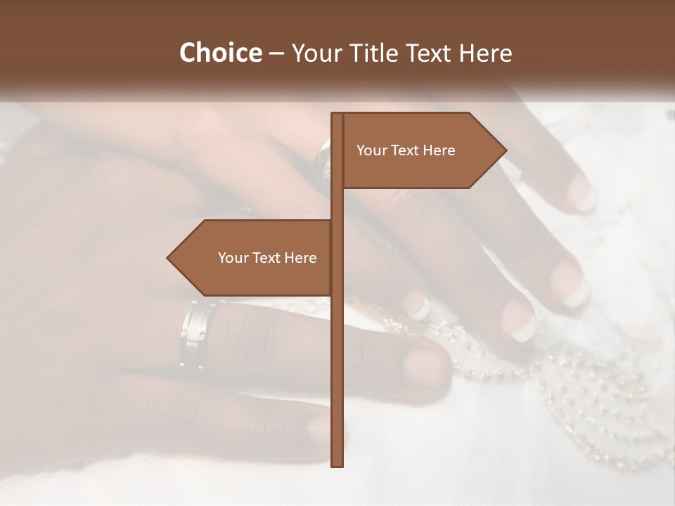 Bridal Rings White PowerPoint Template