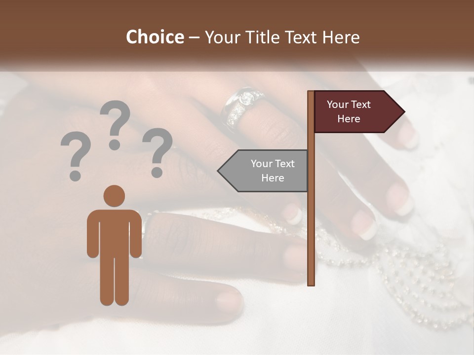 Bridal Rings White PowerPoint Template