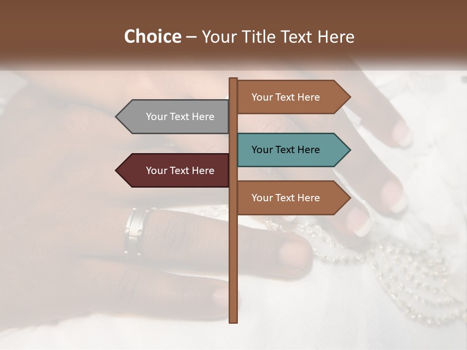 Bridal Rings White PowerPoint Template