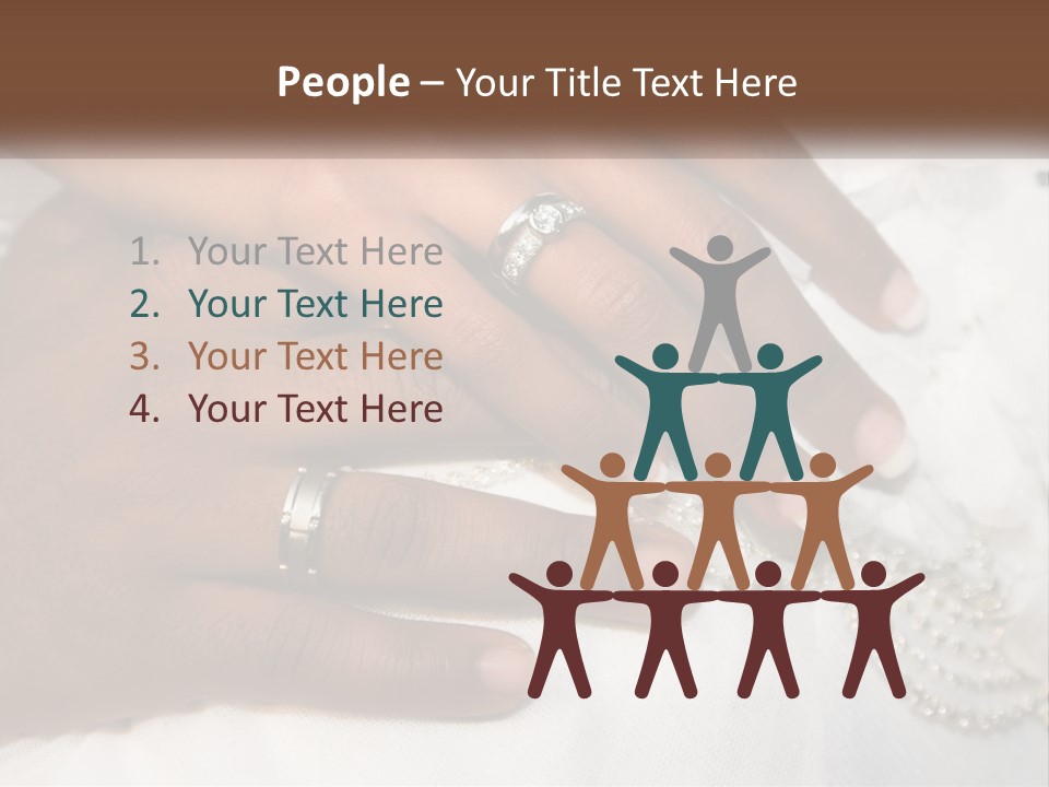 Bridal Rings White PowerPoint Template