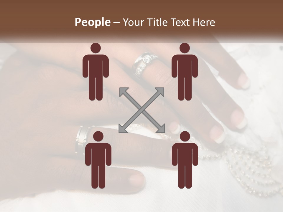 Bridal Rings White PowerPoint Template