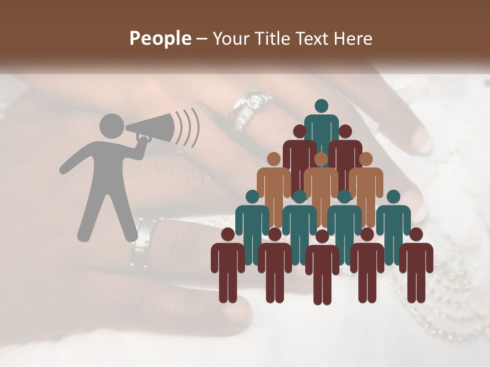 Bridal Rings White PowerPoint Template