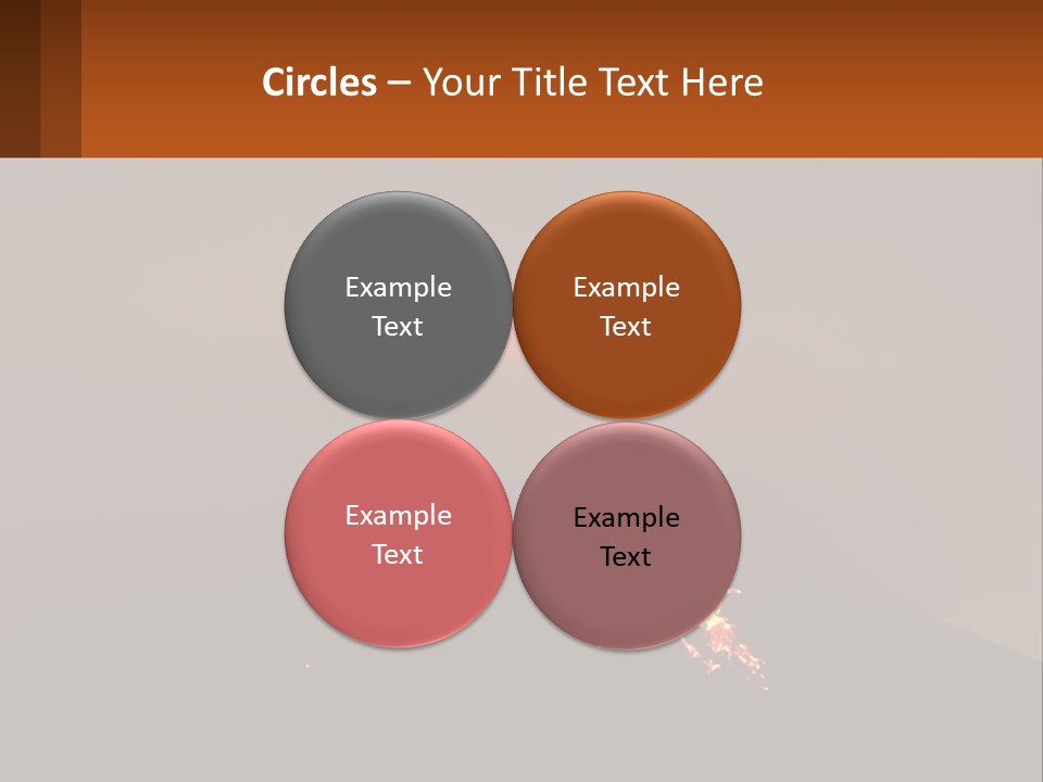 A Volcano In The Sky With A Bright Orange Glow PowerPoint Template