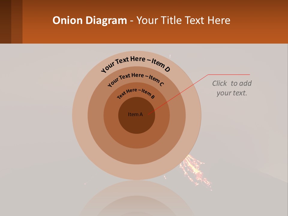 A Volcano In The Sky With A Bright Orange Glow PowerPoint Template