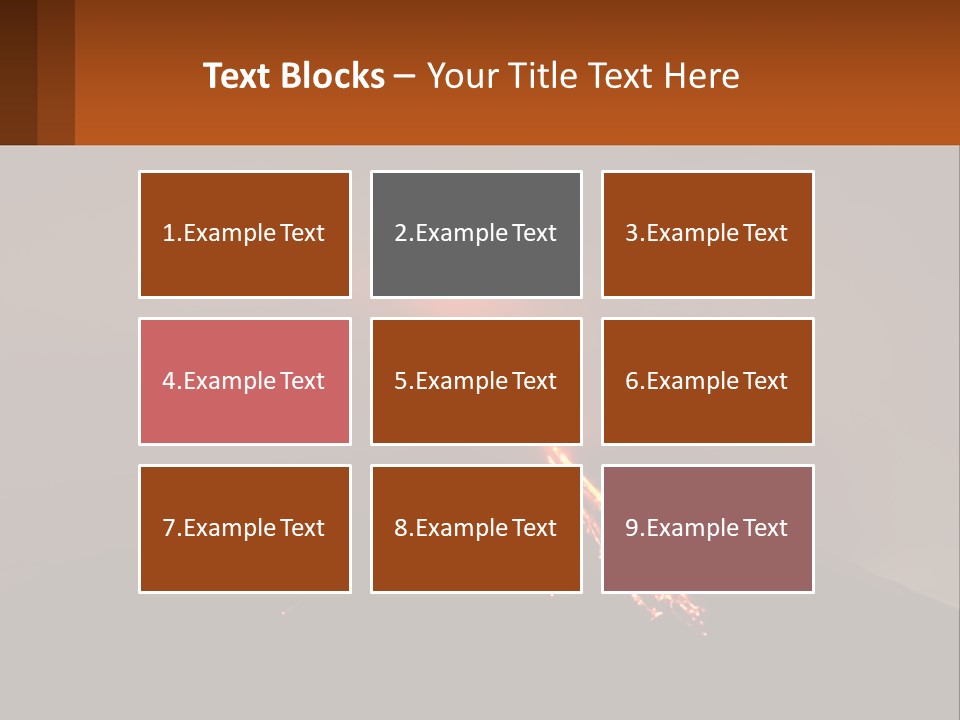 A Volcano In The Sky With A Bright Orange Glow PowerPoint Template