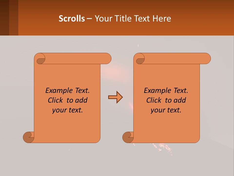 A Volcano In The Sky With A Bright Orange Glow PowerPoint Template