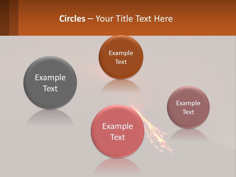 A Volcano In The Sky With A Bright Orange Glow PowerPoint Template