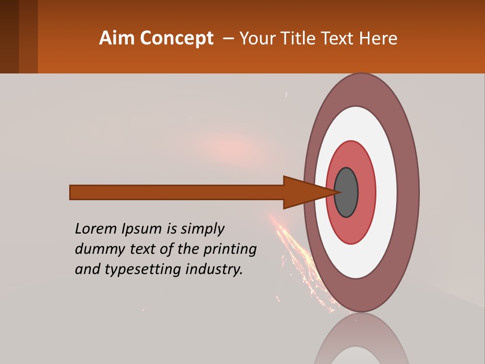 A Volcano In The Sky With A Bright Orange Glow PowerPoint Template