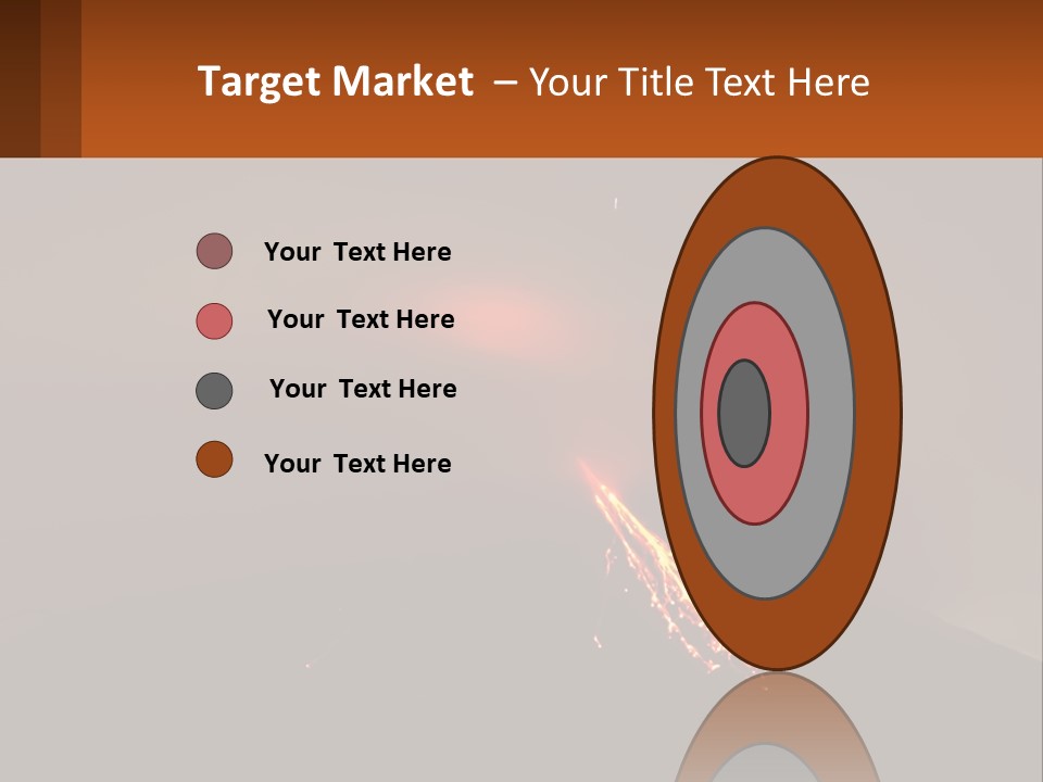 A Volcano In The Sky With A Bright Orange Glow PowerPoint Template