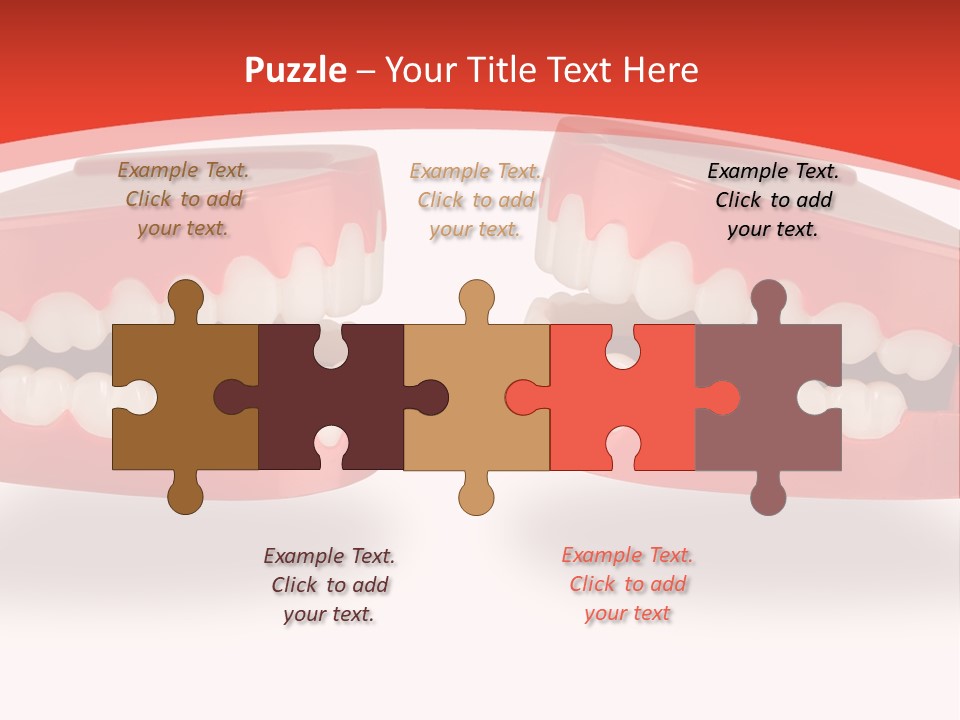 Mouth White Talking PowerPoint Template