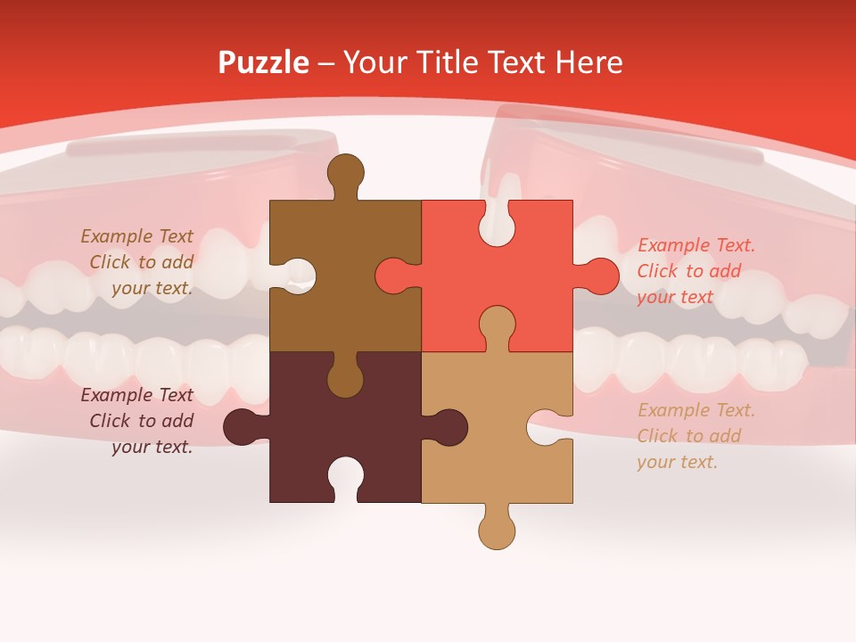 Mouth White Talking PowerPoint Template