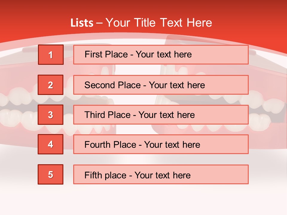 Mouth White Talking PowerPoint Template