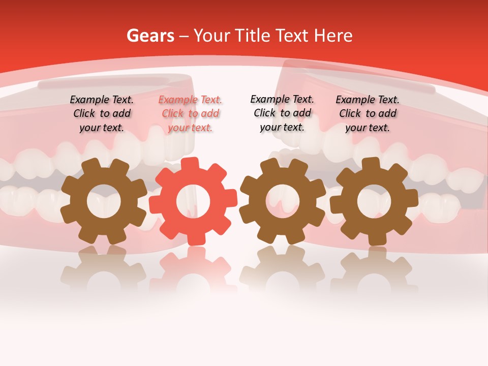 Mouth White Talking PowerPoint Template