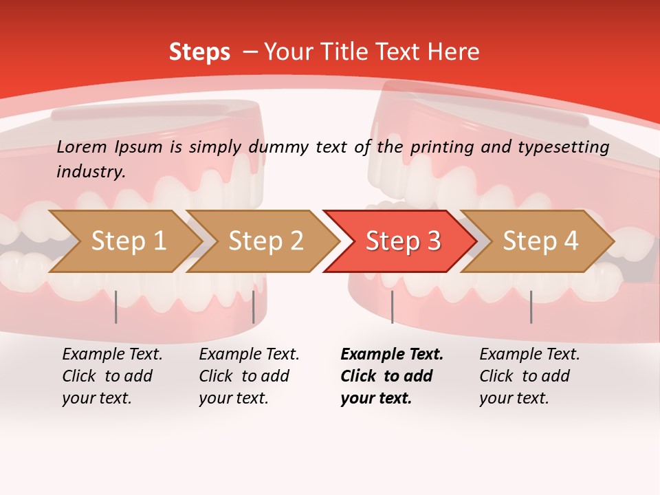 Mouth White Talking PowerPoint Template