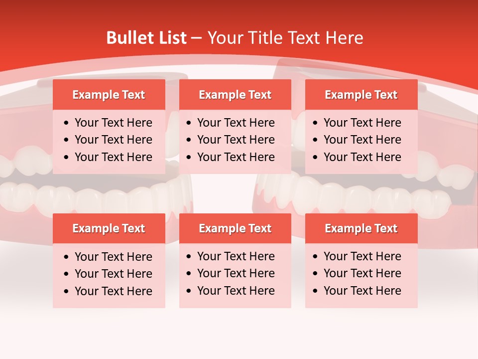 Mouth White Talking PowerPoint Template