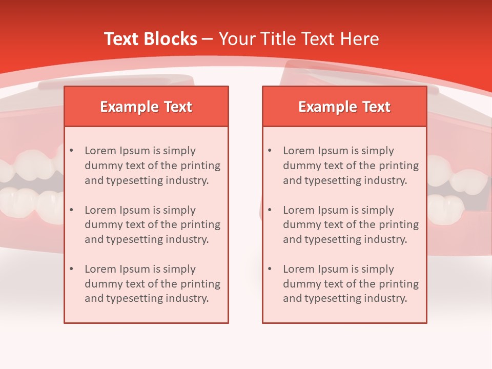 Mouth White Talking PowerPoint Template