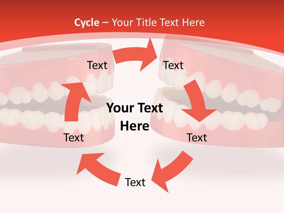 Mouth White Talking PowerPoint Template