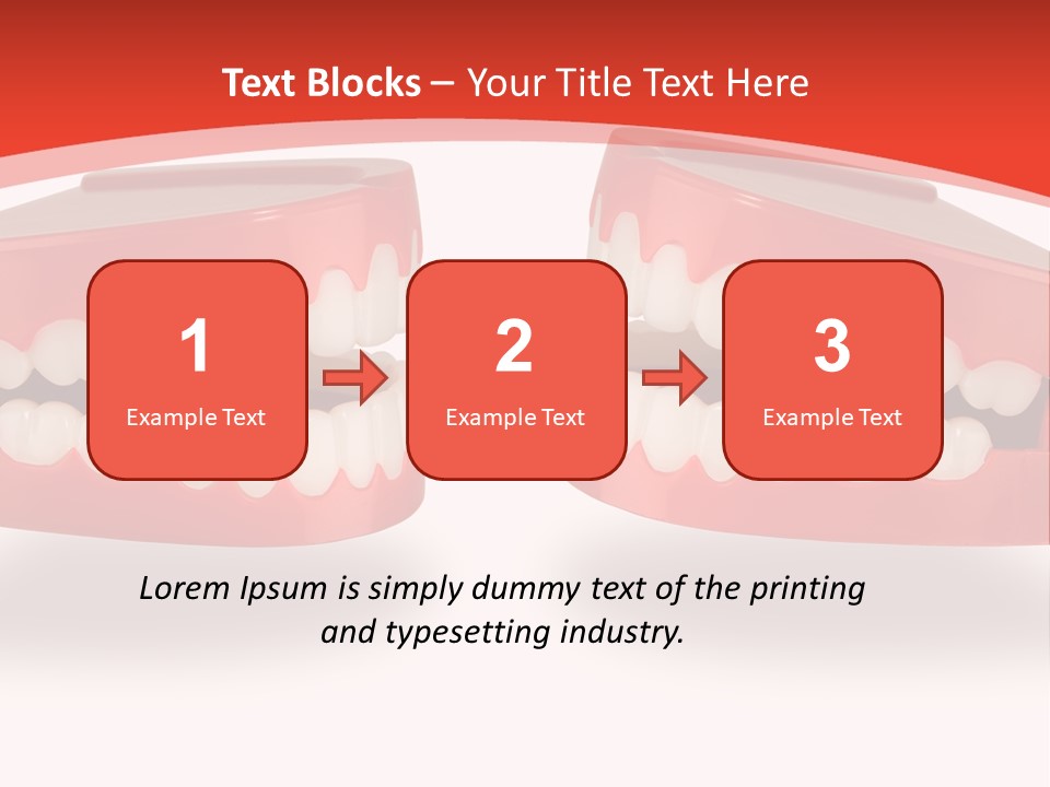 Mouth White Talking PowerPoint Template