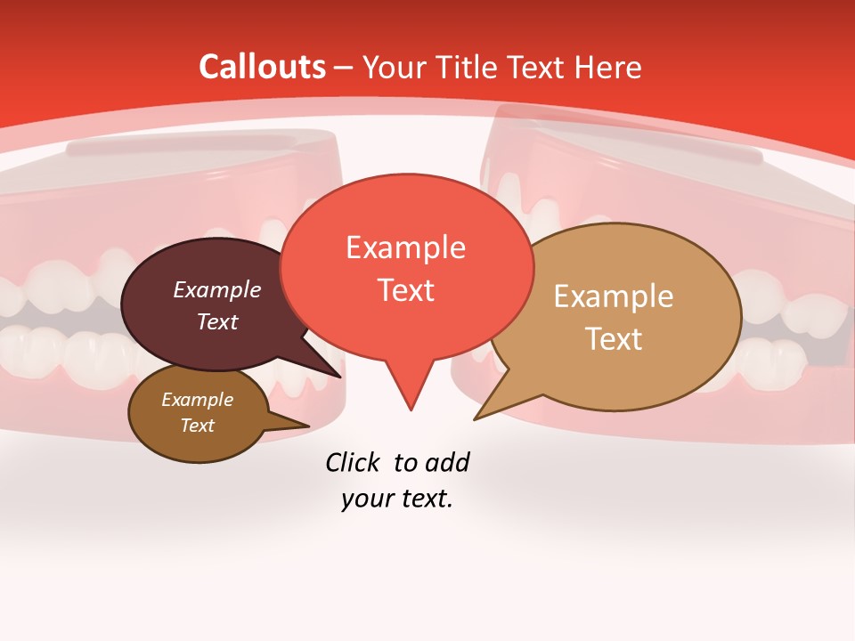 Mouth White Talking PowerPoint Template